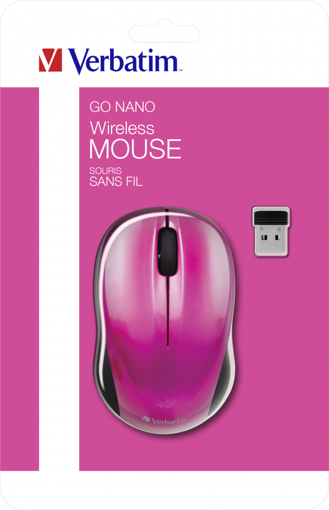 GO NANO Wireless Mouse - Hot Pink
