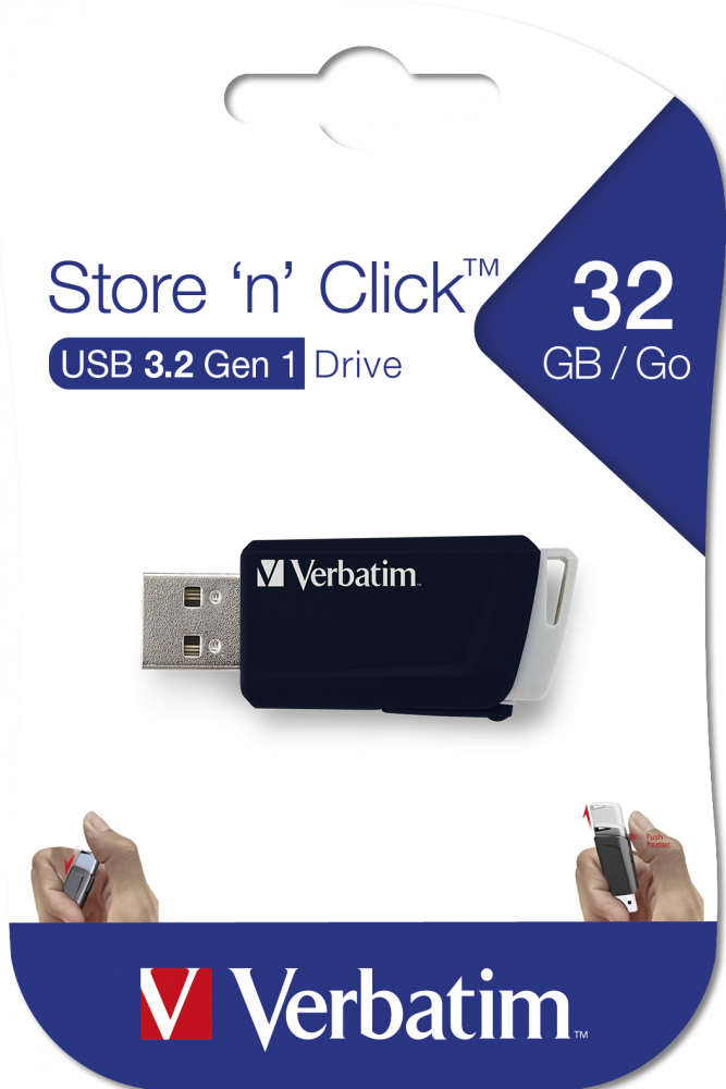 Store 'n' Click USB Drive 32GB Black